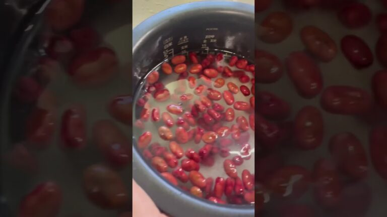 赤いそら豆でお赤飯を炊きます🟥/red broad beans rice