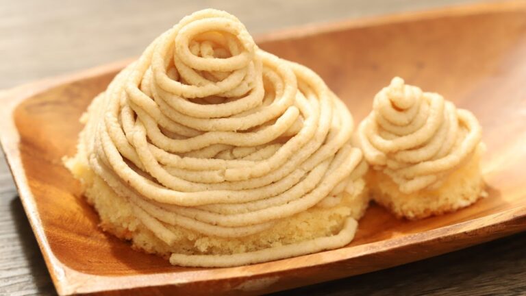 栗が濃厚！モンブランの作り方 | How to make mont blanc