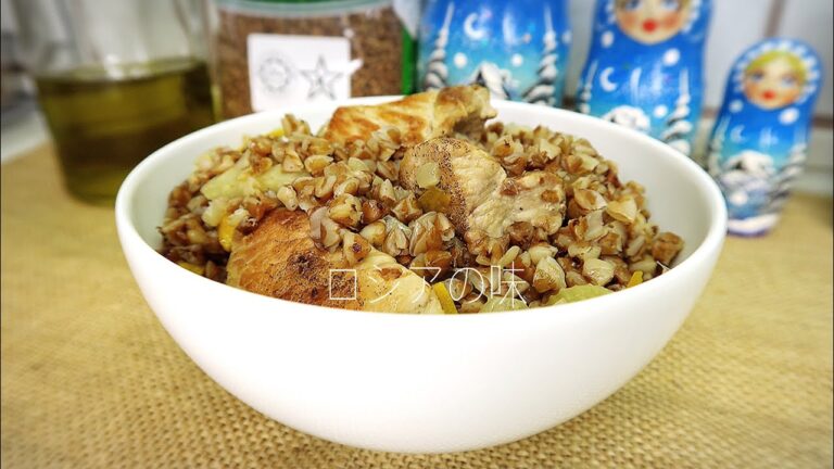 ロシアのそばと豚肉の作り方. ロシアの味。