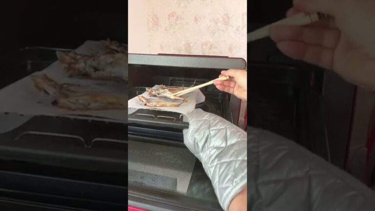 ヘルシオオーブン/裏返し不要！「ししゃも」焼き上がりの映像#Shorts￼