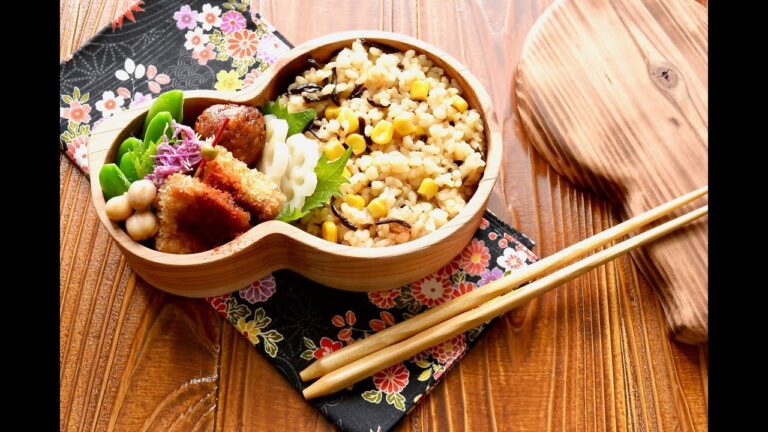 【お弁当作り】コーン塩昆布ごはん弁当の作り方〜How to make Japanese vegan bento lunch box〜