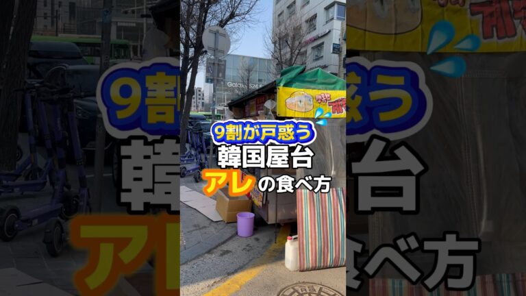 9割が戸惑う💦韓国屋台アレの食べ方😭 #韓国 #韓国情報 #韓国最新 #韓国最新情報 #渡韓 #渡韓情報 #韓国旅行 #韓国旅行情報 #韓国料理 #韓国屋台 #short #shorts