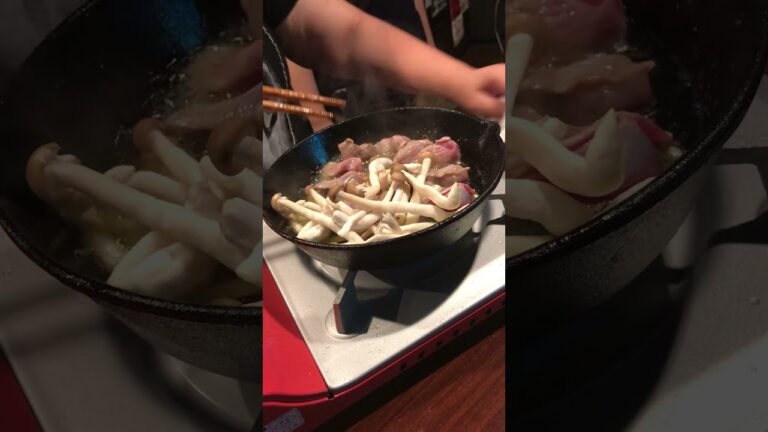 きのことずりのアヒージョ