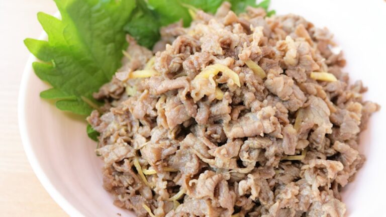 すぐに作れる簡単牛肉のしぐれ煮