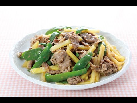 22 18_電子レンジ調理！ 牛肉とバレイショ、ピーマンでチンジャオロース