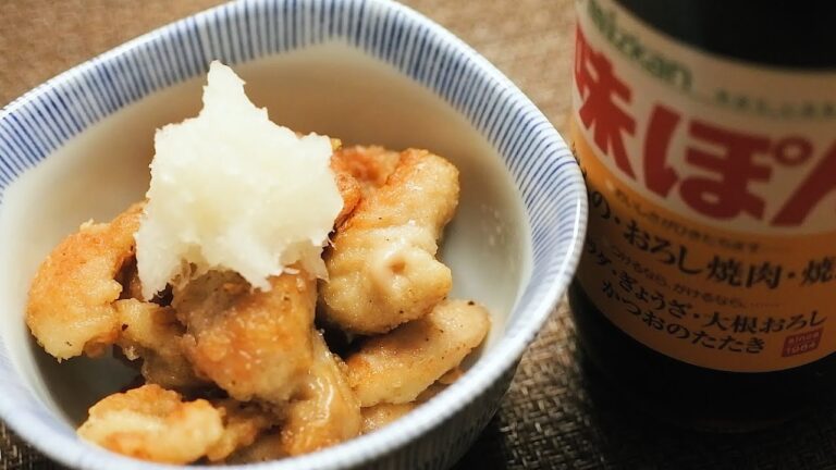 深夜に食べたい鶏皮ポン酢の作り方