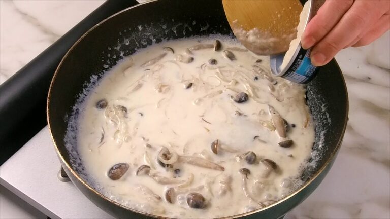 「牛乳でクリームパスタ」の作り方