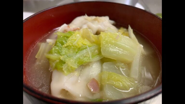 市販の水餃子スープを作ってみた(*^^)v