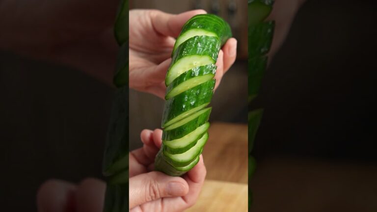 白だしで作る蛇腹きゅうりの漬物