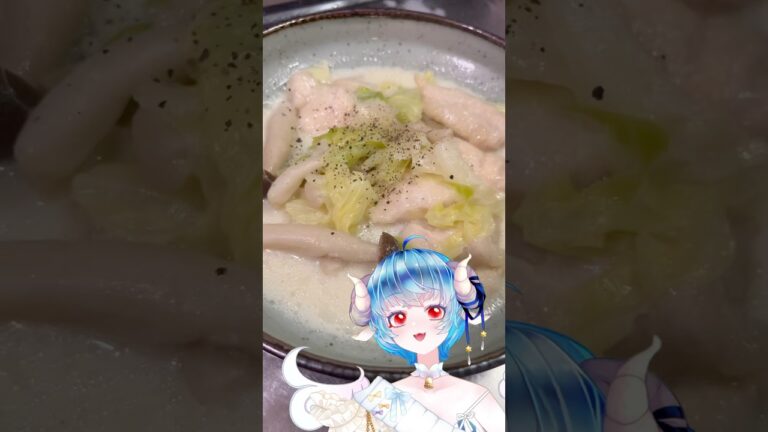 【子持ち主婦Vtuber】ヤケクソ実写クッキング【豆乳スープ】 #料理 #主婦 #recipe #ヘルシーレシピ #vtuber #shorts