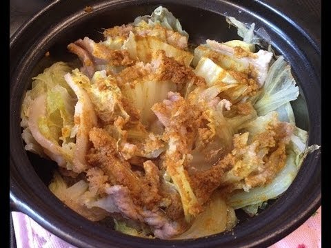 北海道食材で糖質制限 　 「白菜と豚バラ肉のカレー蒸し」を作ってみました。