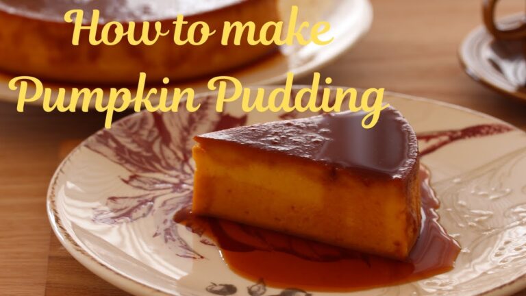 【かぼちゃプリン】How to make Pumpkin Pudding ／ 濃厚なめらかパンプキンプリン  〔#8〕