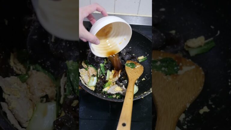 【中華】簡単味付けでアホ旨！絶品プリプリきくらげと豚肉たまご炒め #shorts