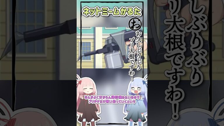 ネットミームかるた #1155 お久しぶりぶりブリ大根ですわ！ #Shorts