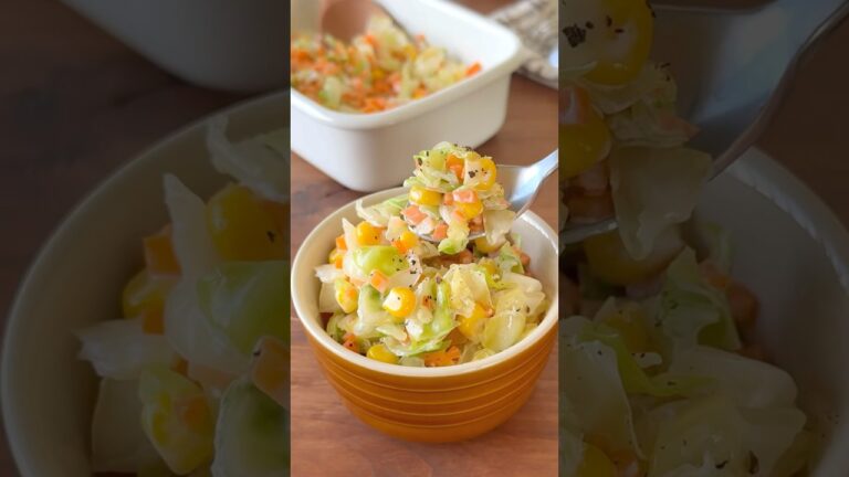 キャベツを食べよう♪ペロッとなくなる‼️ごちそうコールスロー