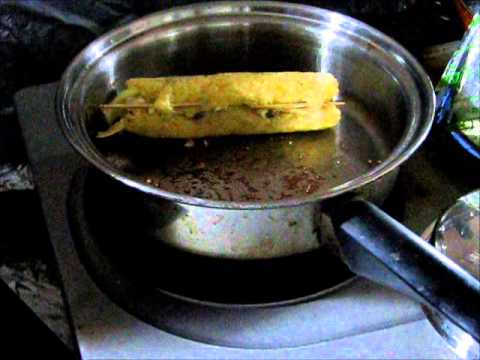 納豆の薄油揚げ巻焼き：Japanese food is made