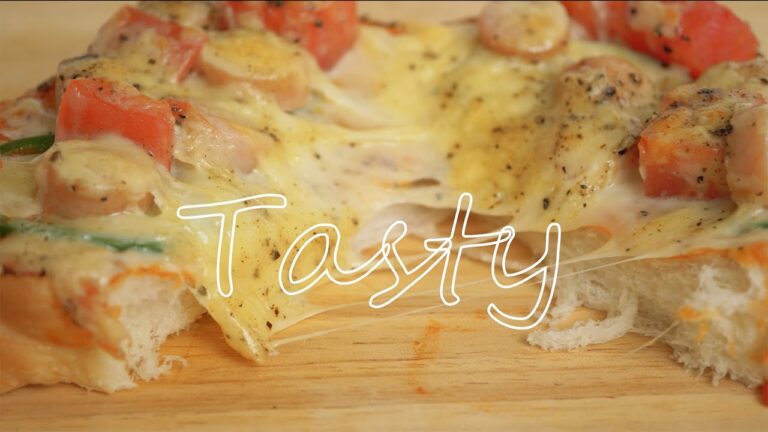 【ASMR】具材をのせるだけ！ダブルソフトで簡単絶品ピザトースト