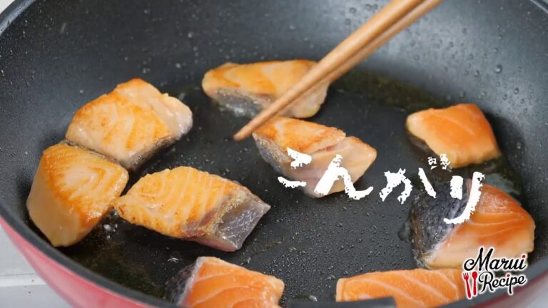 サーモンときのこの味噌クリームパスタ【マルイレシピ】