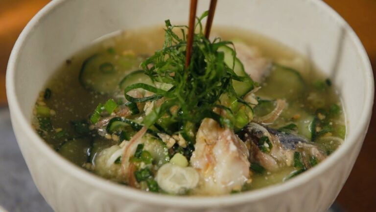 暑い夏にサラッと食べられる『冷や汁』季節のお味噌汁｜麦味噌使用｜Vlog｜レシピ 作り方