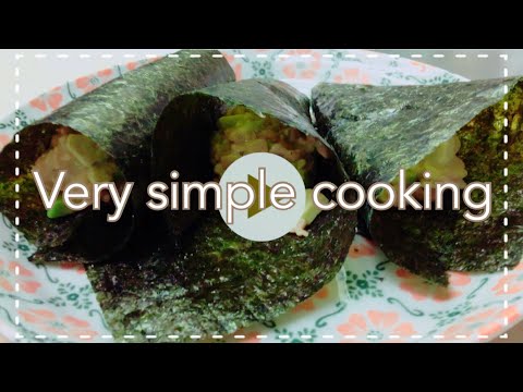 【１分動画】アボカドとひきわり納豆の海苔巻き【低糖質ヘルシー】