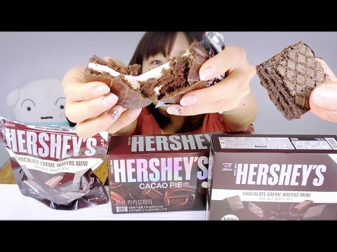 【韓国】ハーシーズのチョコパイとウエハース。チョコが濃厚！！