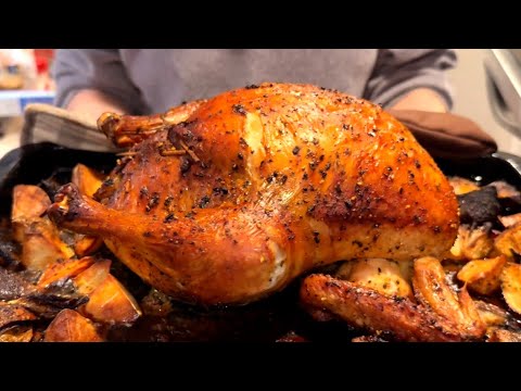 これお店じゃなくて家です。信じられないほど美味しい【ローストチキン】の作り方