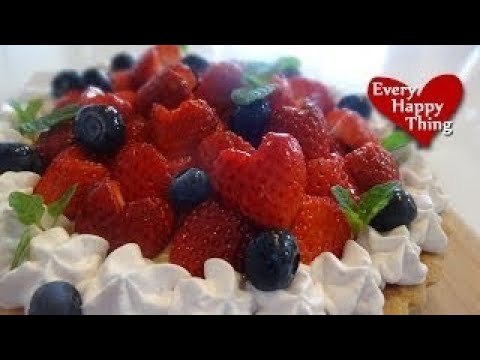 (*´ー`*) Heart Berry Tart ハートのベリータルト　/かわいいスイーツ Recipe　作り方