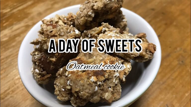 簡単！トースターで作るオートミールクッキー*ある日のスイーツづくり*A day of Sweets making oatmeal cookie おうち時間