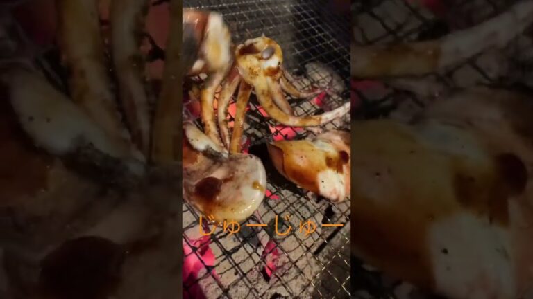 ジュージュー#bbq #イカ焼き #best
