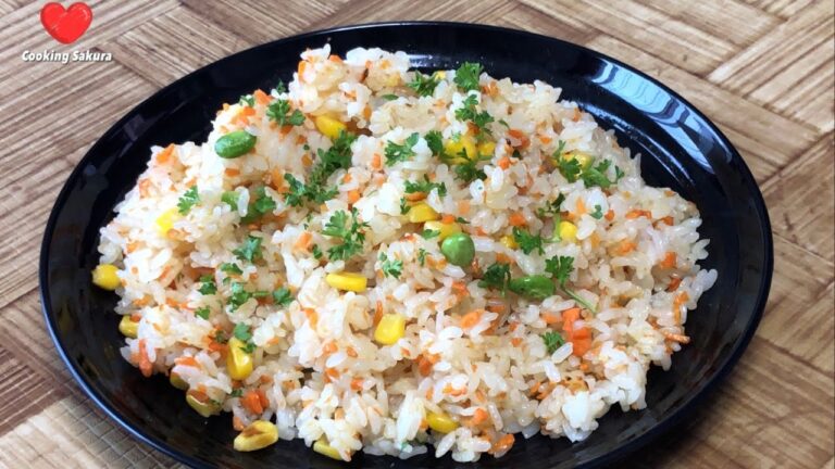 簡単!!色鮮やかなチャーハンです。Carrot fried rice 人参チャーハン