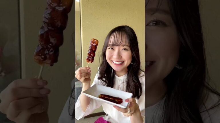 今まで食べた中で1番美味しいみたらし団子を見つけました… #shorts