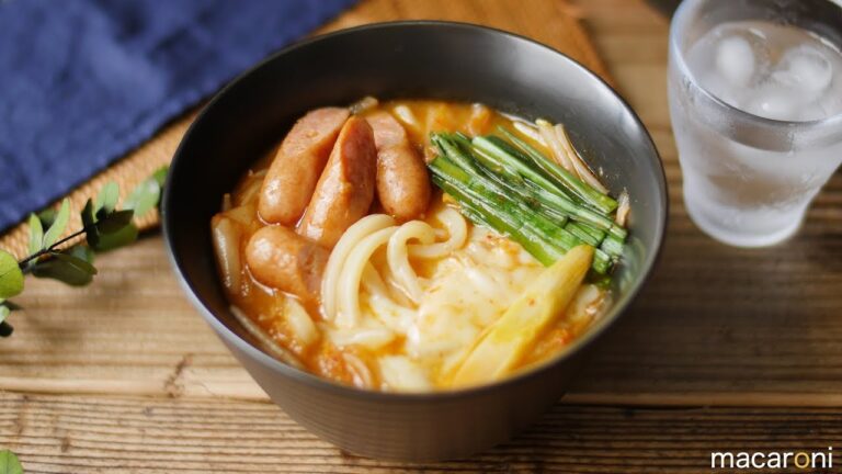 旨辛プデチゲ風うどん のレシピ 作り方【すぐ麺】