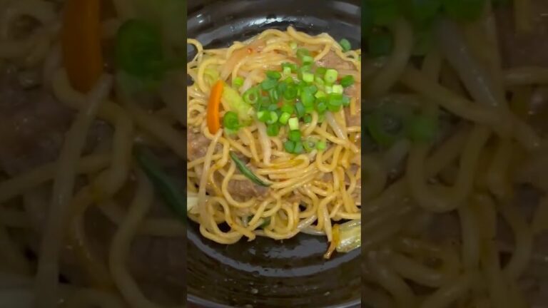 #shorts  牛肉の台湾焼きそばの作り方！！