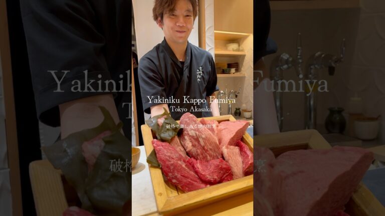 😋お任せコース13,200円🥩破格で楽しめる焼肉割烹‼️黒毛和牛をじっくり味わえる素晴らしいコース内容がこちら📍焼肉割烹 ふみや@東京赤坂