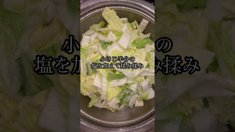 【白菜の塩昆布マヨサラダ】#shorts