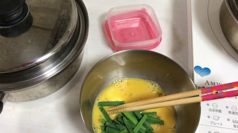 ふわふわオムレツ(ニラ)