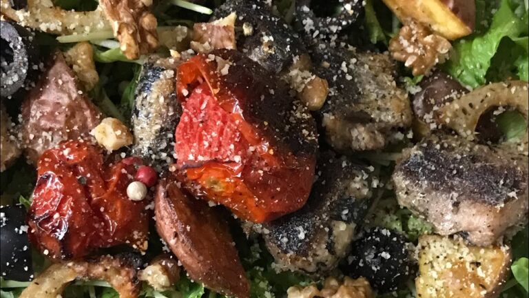 今日の朝ごはん9/22☀️もりもりサラダ🥗焼き野菜＋焼きイワシ（イワシ缶）で♪