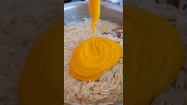 Creamy Coconut Pumpkin Orzo Pasta  #meatlessmeals #vegetarian #vegetables #pumpkin #pasta