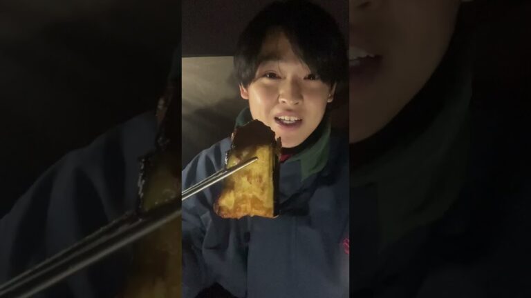 揚げたて食す！ナスの天ぷらうますぎ