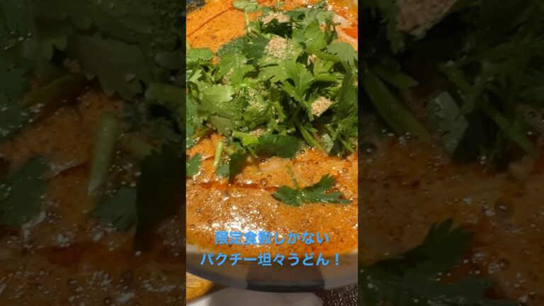 一緒に恵比寿で濃厚なパクチー坦々うどん食べよ！