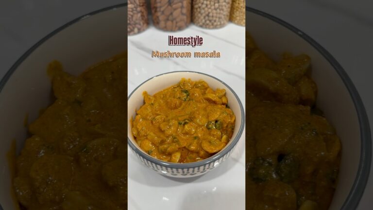 Homestyle Mushroom Masala #shortfeeds