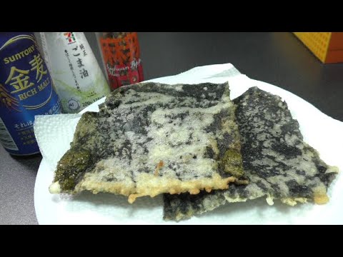 海苔天作って食べるアル中の動画