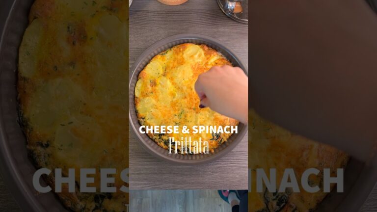 CHEESE & SPINACH FRITTATA 🧀🥚 Flavorful 30-minute dish for busy weekday!
