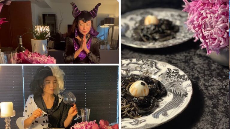 今日も飲みながら作っちゃいますよ！〜ハロウインの目玉入り真っ黒イカスミパスタ　山本侑貴子（YUKIKO YAMAMOTO）のdining&styleな毎日