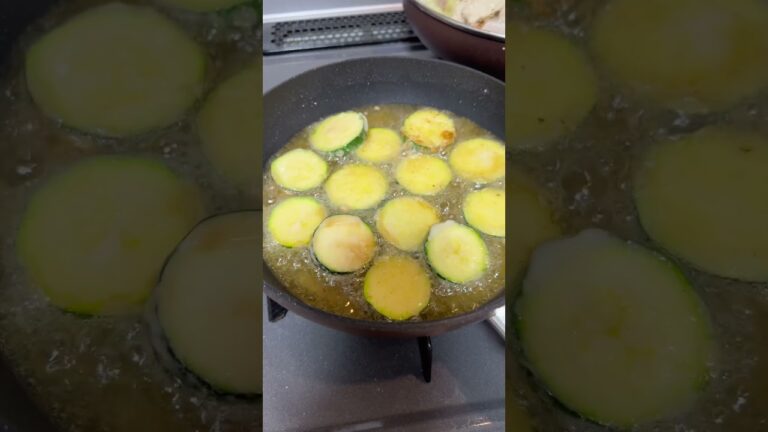 調味料２つ！ズッキーニ唐揚げ｜Fried zucchini #shorts