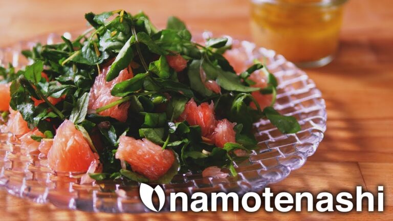 【クレソンレシピ】デザートに最高なクレソンのサラダ / Watercress Citrus Salad with lemon Dressing