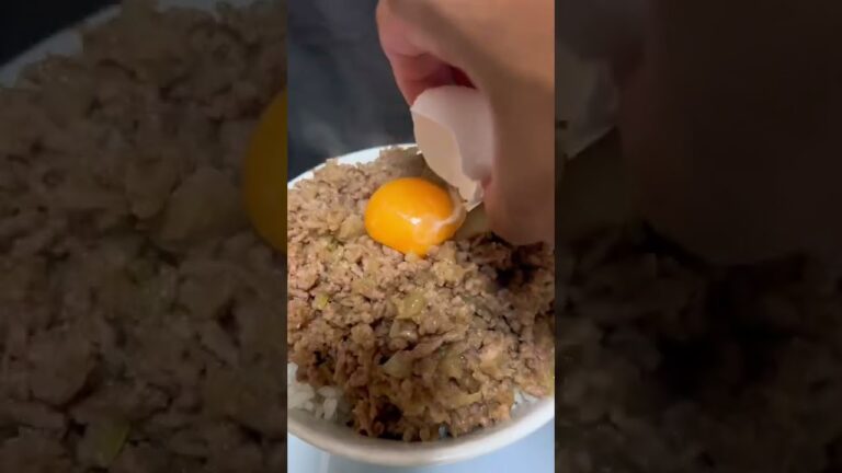 簡単なのに贅沢ミンチ丼