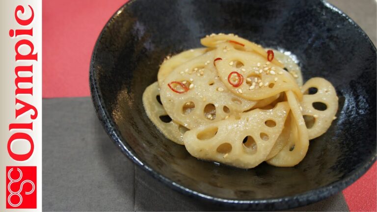 オリンピックの超簡単レシピ　れんこんきんぴらの作り方