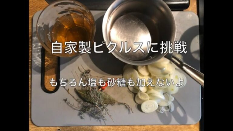 ピクルスに挑戦　ー自家製保存食ー　塩なし砂糖なし