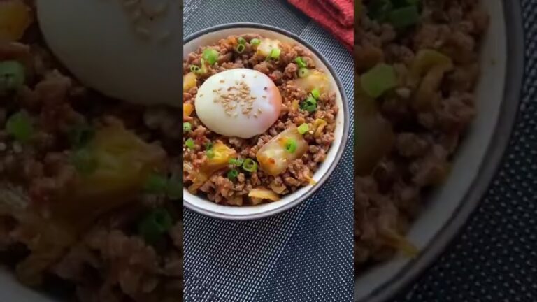 【キムチ消費】キム玉そぼろ丼